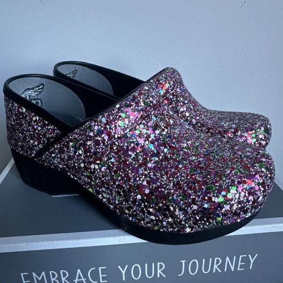 DANSKO Party Glitter Pink XP 2.0 Clog 36 - Picture 2 of 4